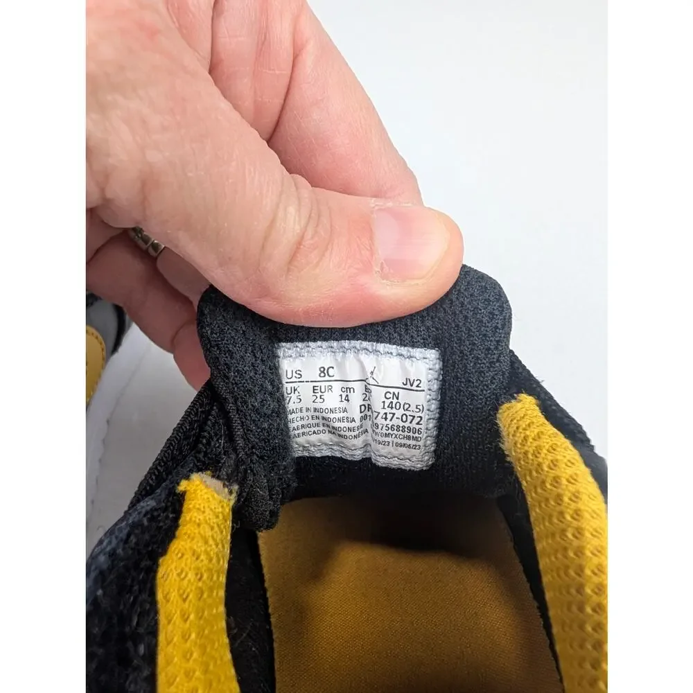 Nike Air Jordan 1 Toddler 8 Low ALT Black Yellow Ochre' Sneakers
